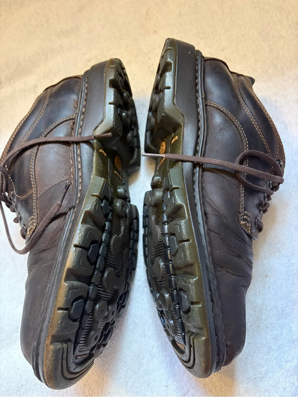 Timberlands Men's Brown Leather Lace-Up Casual Shoes